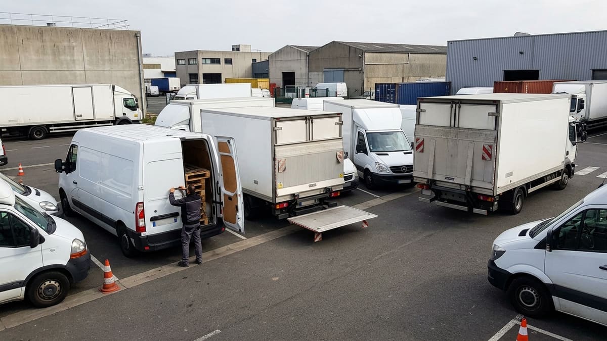 Types de camions pour le transport de palettes en Île-de-France, avec différents gabarits