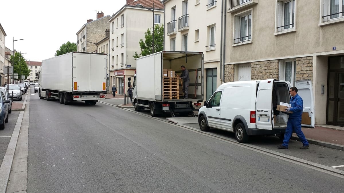 Comparaison visuelle entre transport de palettes, messagerie et affrètement en logistique urbaine